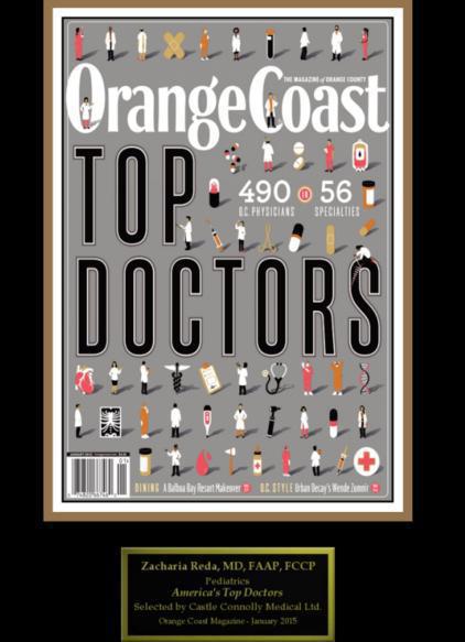 Orange Coast Top Doctors Magazine Cover