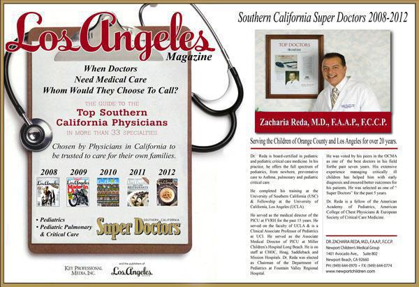 Los Angeles Magazine Super Doctors Article Graphic