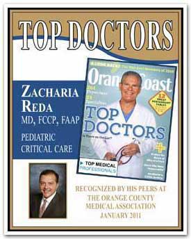 Top Doctors Cover Zacharia Reda Pediatric Critical Care