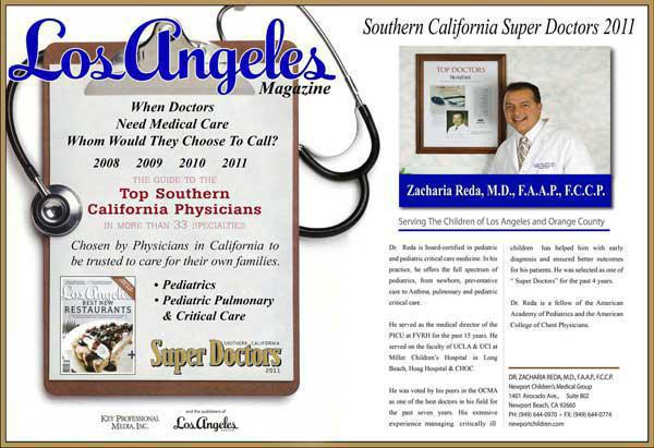 Los Angeles Magazine Excerpt Top Southern California Physicians