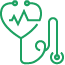 Green Stethoscope Icon