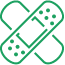 Green Band-Aid Icon