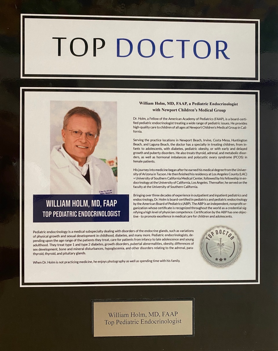 William Holm M.D. FAAP Top Doctor